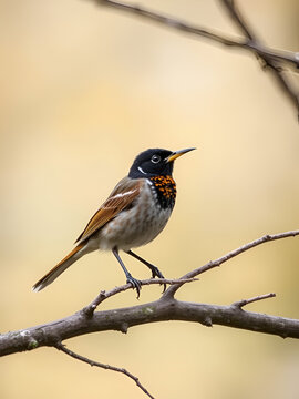 redwing trush on a branch