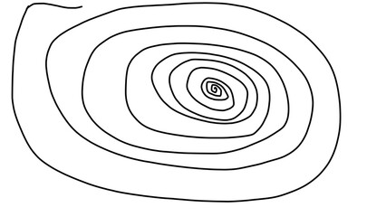 Abstract spiral pattern with radiating lines on a transparent background. Hypnotic circular design ideal for overlays, logos, posters, optical illusion effects, and modern digital art