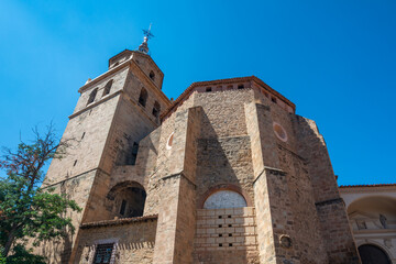 Obraz premium Albarracin Cathedral Tower Close-up