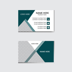 Fashionable smart business card template. 