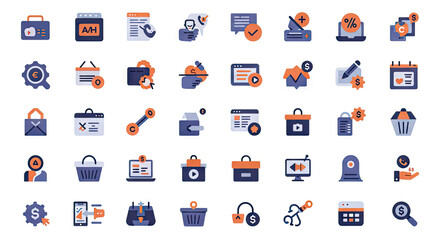 set of icons for web design