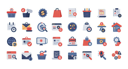 set of icons for web design