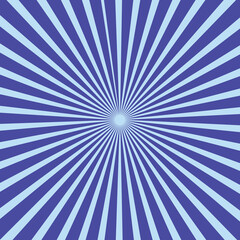 White and blue sunburst pattern background.