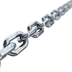 Obraz premium Metal chain links interconnected