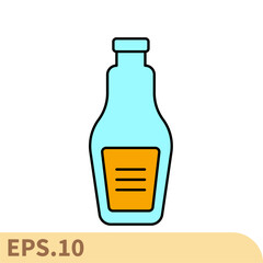 whiskey icons symbol vector elements for infographic web