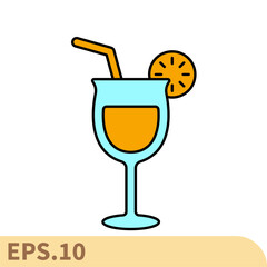 lemonade icons symbol vector elements for infographic web