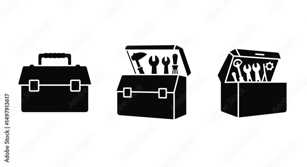 Aufkleber briefcase icon vector for computer, web and mobile app