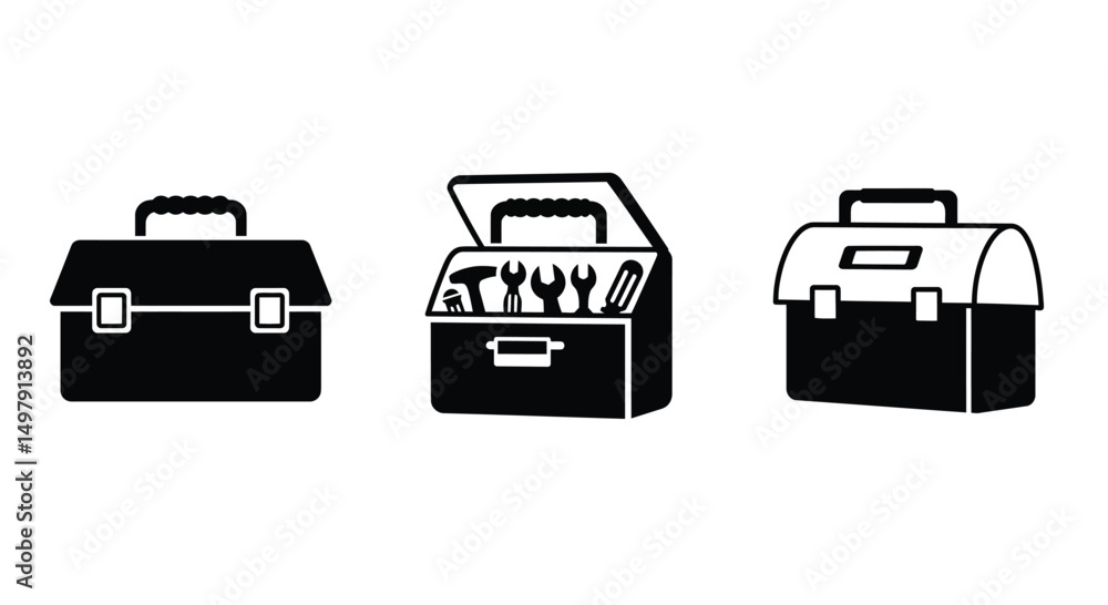 Aufkleber briefcase icon vector for computer, web and mobile app