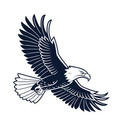 Fototapeta premium Eagle Silhouette vector Logo Illustration. Eagle Head vector art illustration. black eagle logo , icon design.