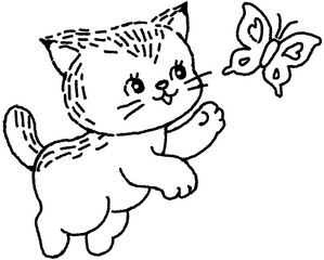 고양이와 나비
