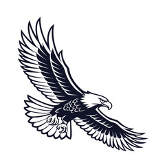 Fototapeta premium Eagle Silhouette vector Logo Illustration. Eagle Head vector art illustration. black eagle logo , icon design.