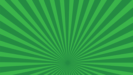 Retro Green Sunburst Background