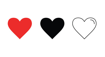 Heart Love Passion Friendship Family Icon Vector Concept