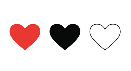 Heart Love Passion Friendship Family Icon Vector Concept