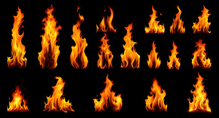 Realistic fire, Fire flames, Burning fire, Fire background, Real fire effect, Blazing flames, Campfire flames, Hot fire, Fire vector, Flaming illustration, Realistic flame design, Fire heat, Wildfire, © mrpixel