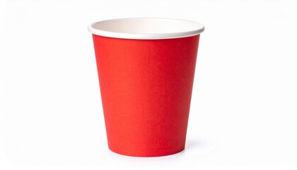 red cup isolated on white