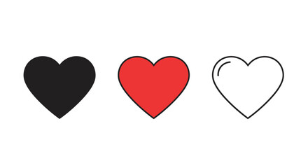 Heart Love Passion Friendship Family Icon Vector Concept