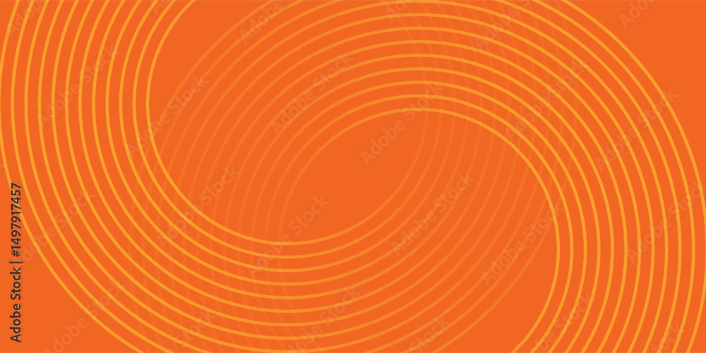 Poster minimal geometric background. orange elements with fluid gradient. dynamic shapes composition. vecto