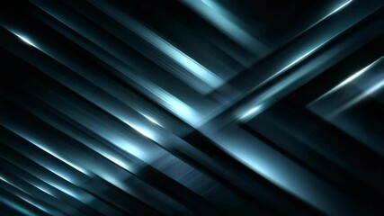 blue neon light polygonal , polygon style futuristic technology abstract background with glowing geometric shapes on black background - Powered by Adobe