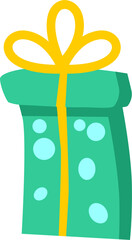 gift box with ribbon bow 