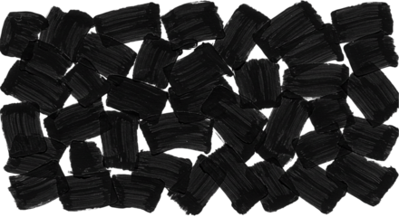 Abstract brushstrokes evoking dark drama and artistic intensity reminiscent of a powerful on transparent background