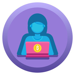 Hacker Icon – Cybercrime & Digital Security SVG Vector icon

