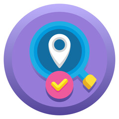 Location Finder Icon – GPS Navigation & Geolocation SVG Vector icon

