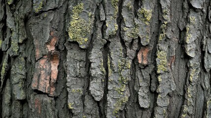 Close up of a tree trunk texture with a natural bark surface pattern.