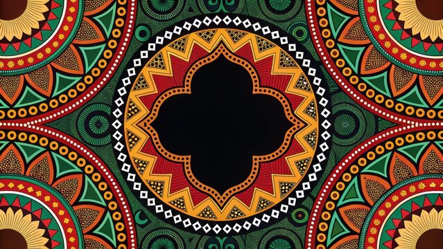 Juneteenth celebration honoring african american freedom and heritage in vibrant digital art patterns