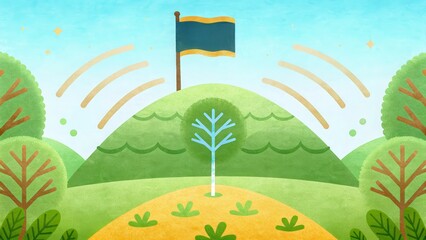 Juneteenth freedom celebration in the us embracing african heritage against racism in a green landscape