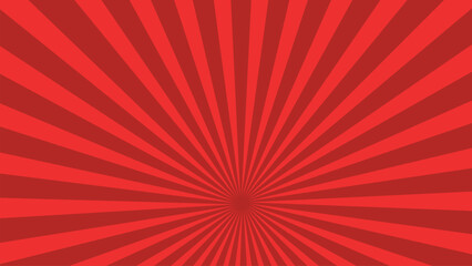 Circular Red Striped Background Square Textured Sunburst