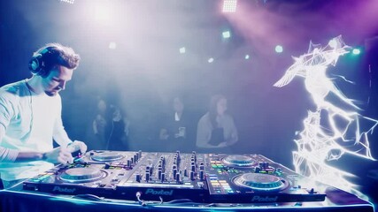 Futuristic DJ Battle: Human vs AI Hologram - Powered by Adobe