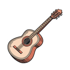 Guitars vector art illustration. Vector guitars on white background. Symbols of classic electric guitars for a store or music application. Electric and acoustic, bass,  music instrument.
