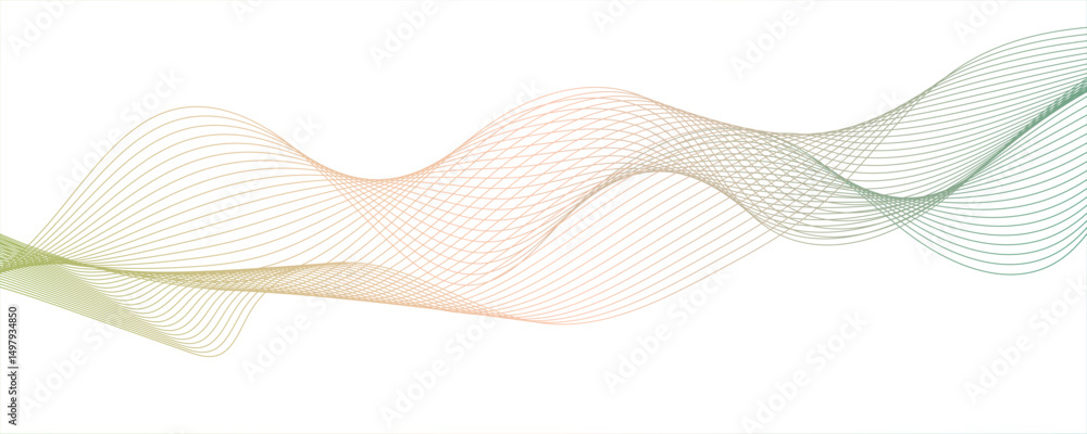 Poster white wave curve lines banner background design. abstract soft wave lines dynamic flowing pink light