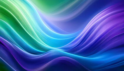 Naklejka premium vibrant abstract gradient featuring bright blues greens and purples flowing into each other with a soft blur that evokes a sense of energy and calm