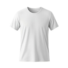 Naklejka premium White t-shirt isolated on transparent background, front view
