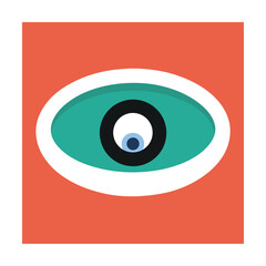 blinking eye in sink drain  .eps