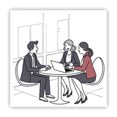 Office Work Doodle Illustrations Business Doodles,