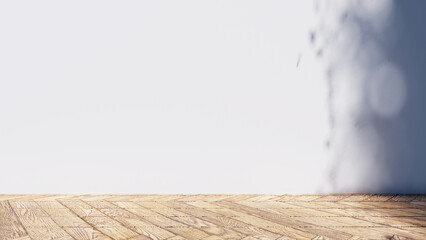 shadow overlay wall texture sunlight leaf shade abstract 3d render.