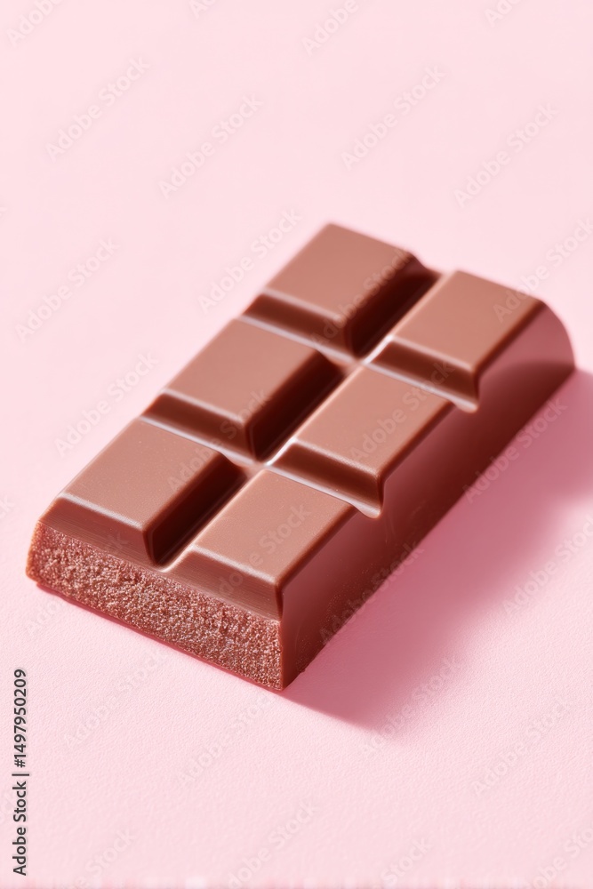 Poster minimalistic chocolate setup with elegant product focus placed centrally 70 ample copy space on clea