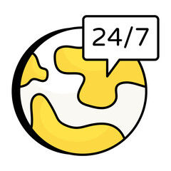 Customer Service Colored Outline icons