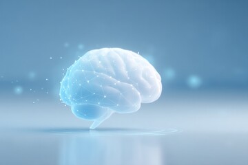 minimalistic image of futuristic digital interface in medicine-themed setting clean lines and calming colors