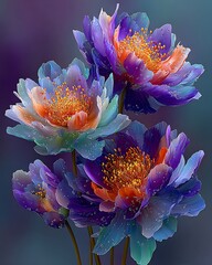 Artistic floral cluster in full bloom high resolution picture