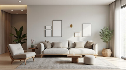 Naklejka premium living room interior