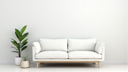 Fototapeta premium green sofa in a room