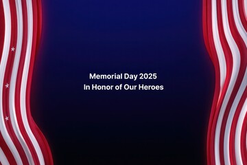 Memorial day 2025 american flag tribute heroes
