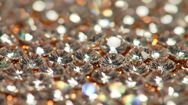 Sparkling gems close-up