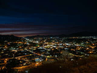 night view of the town Alamos