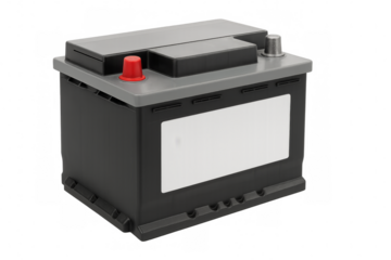 12v car battery with transparent background providing reliable power