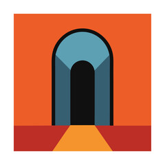 Fototapeta premium portal opening in wall (2).eps